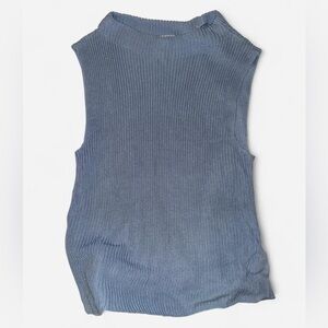 Collection L Blue Knit Sweater Vest